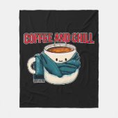 Koffie en koelen fleece deken (Voorkant)