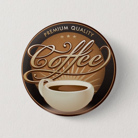 Koffie- en koffiebeker ronde button 5,7 cm (Voorkant)