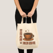 Koffie- en koffiebeker, vers tote bag (Voorkant (product))