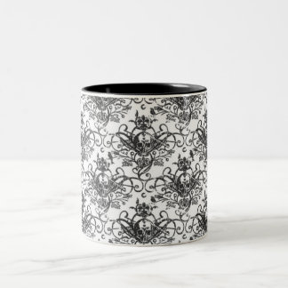 Koffie en kruisgraten tweekleurige koffiemok