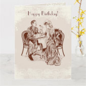 koffie en liefde kaart (Gele Bloem)