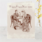 koffie en liefde kaart (Gele Bloem)