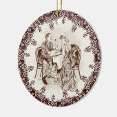 koffie en liefde keramisch ornament (Links)