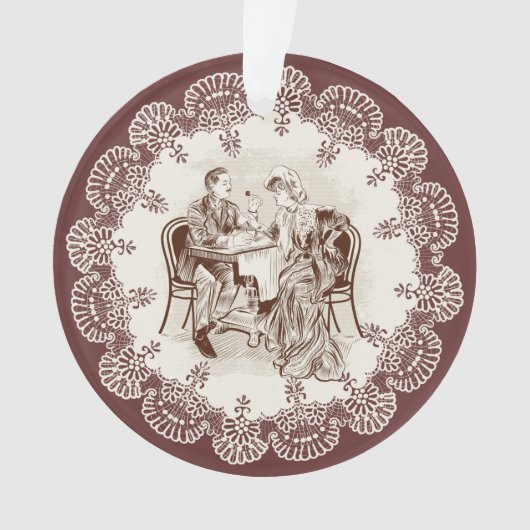 koffie en liefde ornament (voorkant)