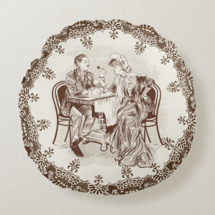 koffie en liefde rond kussen