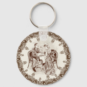 koffie en liefde sleutelhanger