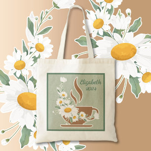 Koffie en margriet tote bag