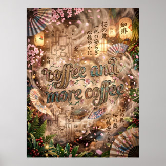koffie en meer koffie poster