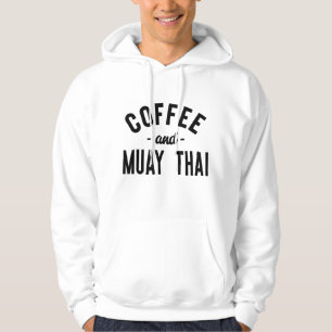 Koffie en Muay Thai - Grappige vechter voor vechts Hoodie
