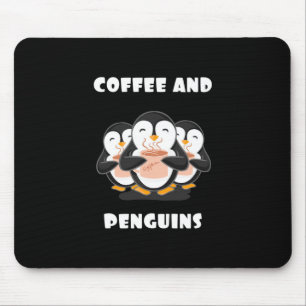 Koffie en pinguïns muismat