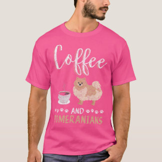 Koffie en Pommeren T-shirt