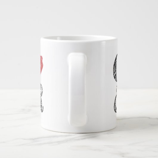 Koffie en revolutie grote Mok (Achterkant)