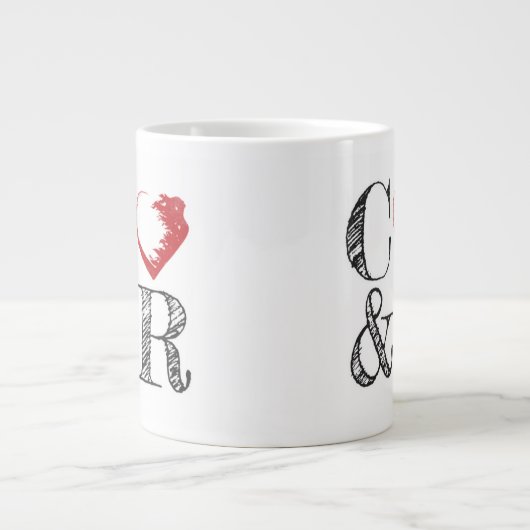 Koffie en revolutie grote Mok (Voorkant)