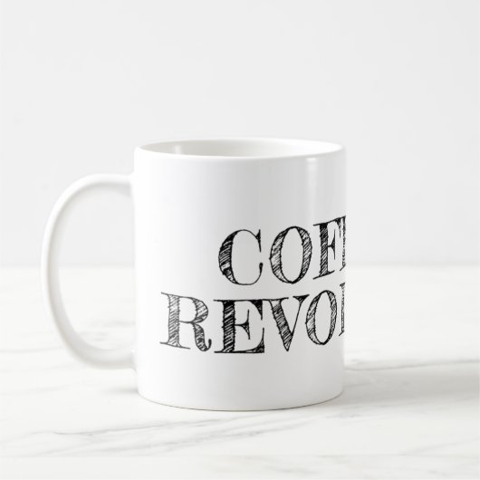 Koffie en revolutie Logo Mok (Links)