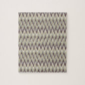Koffie- en Sage-iKat ZigZag-patroon Legpuzzel (Verticaal)