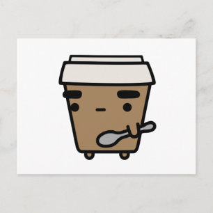 Koffie en speer briefkaart