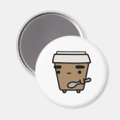 Koffie en speer magneet (Voorkant / Achterkant)