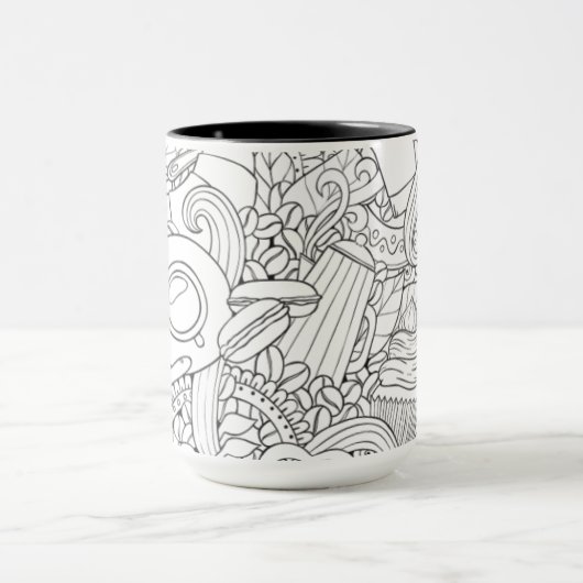 Koffie en theeblaadje mok (Midden)