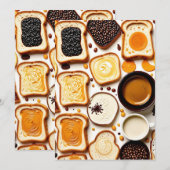 Koffie en toast kaart (Voorkant / Achterkant)