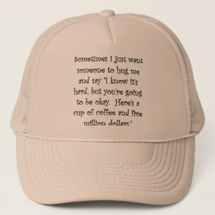 Koffie En Vijf Miljoen Dollar Grappige Bal Cap Hoe Trucker Pet