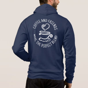 Koffie en vrienden, maak het perfecte mengsel hoodie