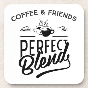 Koffie en vrienden maken het perfecte mengsel bier onderzetter
