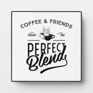 Koffie en vrienden maken het perfecte mengsel fotoplaat