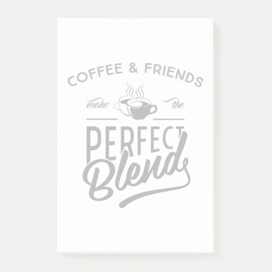 Koffie en vrienden maken het perfecte mengsel post-it® notes (Voorkant)