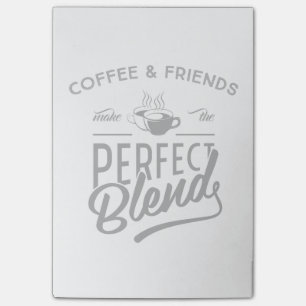 Koffie en vrienden maken het perfecte mengsel post-it® notes