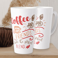 Koffie en Vrienden Perfect Blend Quote Typografie