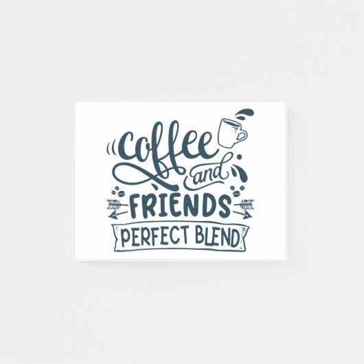 Koffie en vrienden perfecte combinatie post-it® notes (Voorkant)