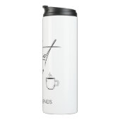 Koffie en vrienden thermosbeker (Geroteerd rechts)