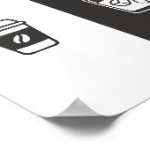 Koffie en whiskey — Am/PM Poster (Hoek)