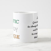 Koffie- en Whiskey-server met logo Extra Grote Mok (Voorkant)