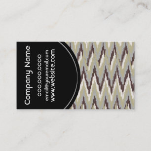 Koffie en Wijze Tribal ZigZag Patroon Visitekaartje