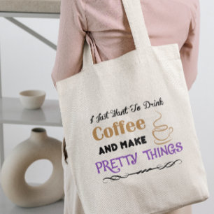 Koffie en  zaken tote bag