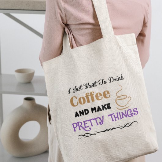 Koffie en  zaken tote bag