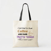 Koffie en  zaken tote bag (Voorkant)