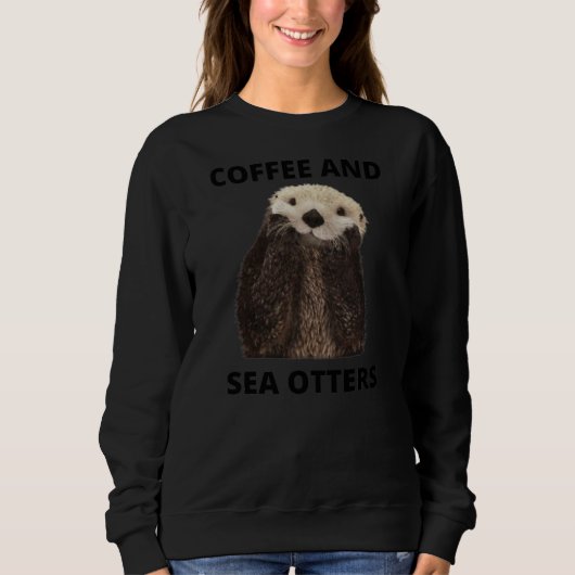 Koffie- en Zee-otters Trui (Voorkant)