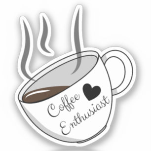 Koffie-enthousiast (liefhebbers van esthetische ko sticker