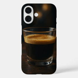 Koffie esthetische telefoonhoesje – Minimalistisch iPhone 16 Hoesje