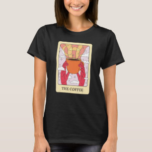 Koffie Foodie Tarot Kaart Coffee Fortune Telle T-shirt