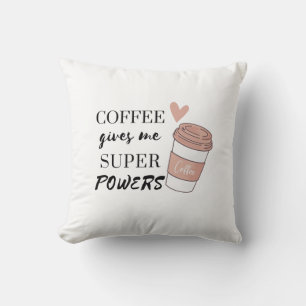 Koffie geeft me superkrachten kussen