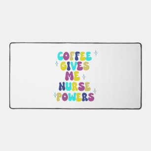 Koffie geeft me verpleegbevoegdheden bureaumat