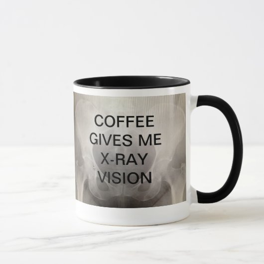KOFFIE GEEFT ME X-RAY VISION MOK (Rechts)