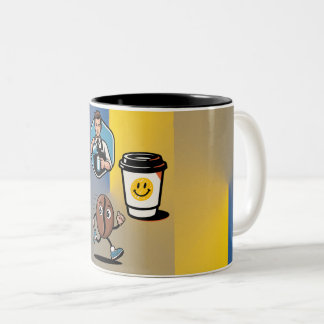 Koffie geïnspireerd ontwerp Koffiemok Tweekleurige Koffiemok