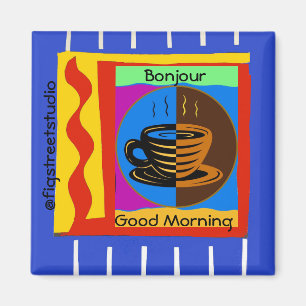 Koffie, Goedemorgen, tekst bewerken Magneet