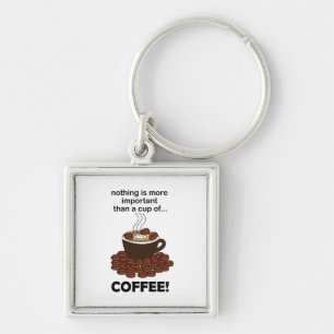 Koffie Grappige Koffie Liefhebber Koffie Sleutelhanger