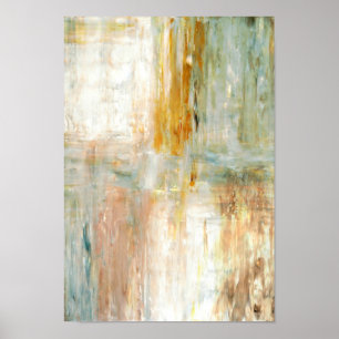 'Koffie' groene Abstracte kunst Poster