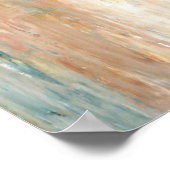 'Koffie' groene Abstracte kunst Poster (Hoek)